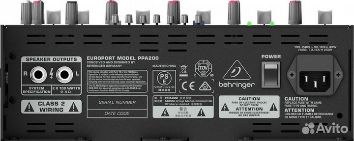 Behringer PPA200 комплект звукоусиления, 150Вт