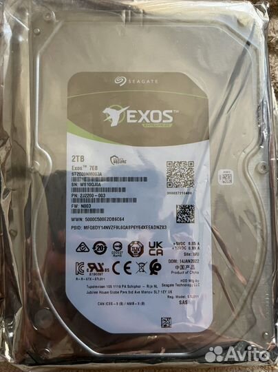 Жесткий диск Seagate 2Tb ST2000NM003A