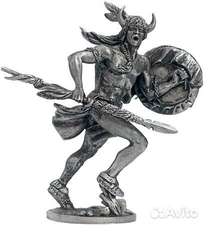 WW-22 Индеец с копьем и щитом