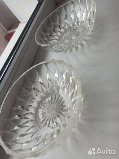 Конфетница / салатница СССР / хрусталь