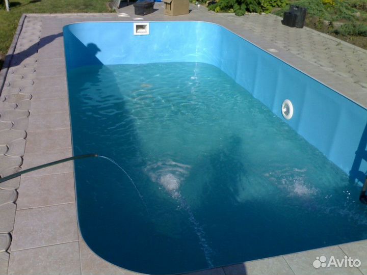 Бассейн 3х5х1,5 с угловыми ступенями