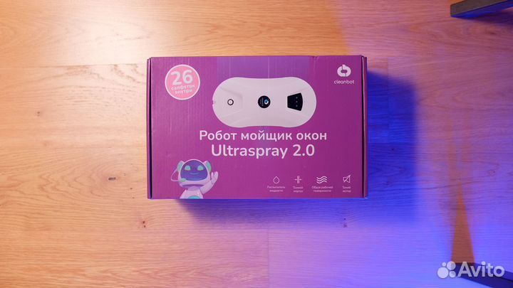 Робот мойщик окон Cleanbot Ultraspray 2.0 с распыл