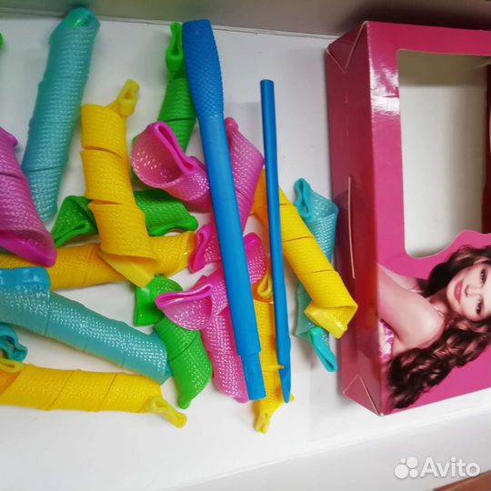 Бигуди волшебные локоны разноцветные