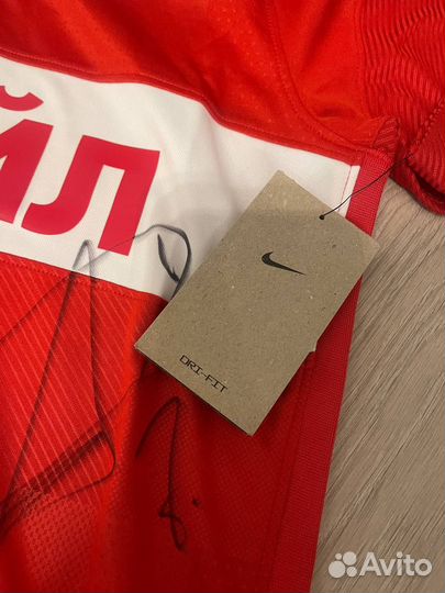 Футболка фк спартак с автографами