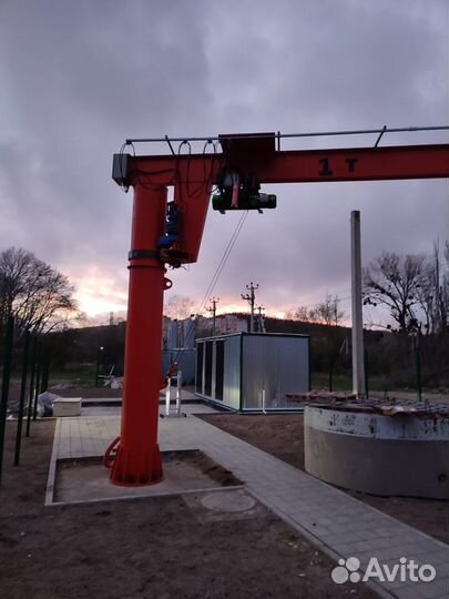 Консольный кран на опоре, гарантия