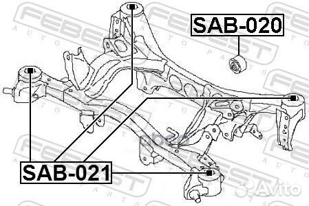 Сайленблок задней балки (subaru impreza G12 200