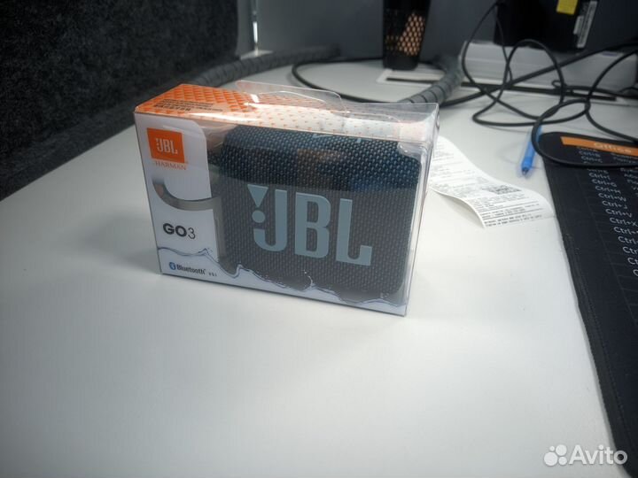 Портативная колонка JBL go 3 синяя