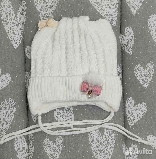 Шапка русбубон(3-6 мес) + little star(40)