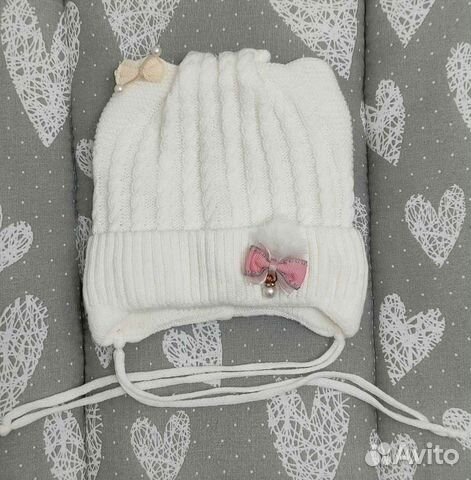 Шапка русбубон(3-6 мес) + little star(40)