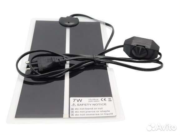 Термоковрик, 7 Вт, 15х28 см, с регулятором