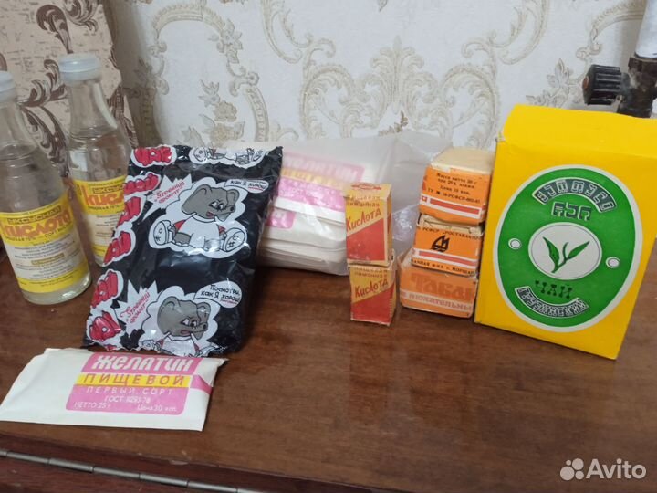 Желатин,уксус 70%, СССР