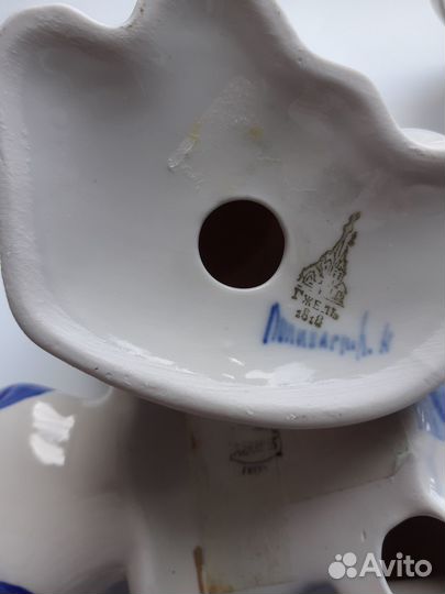 Кот сувенир гжель