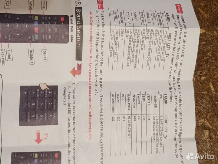 Универсальный пульт для телевизора