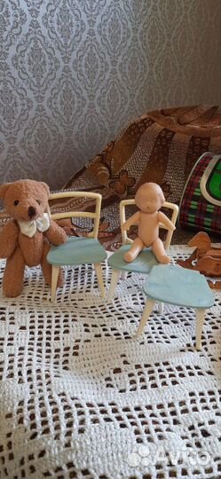 Пупсики ссср,ванночки,мишка