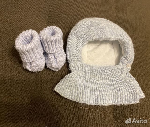 Шапочка для новорожденного зима