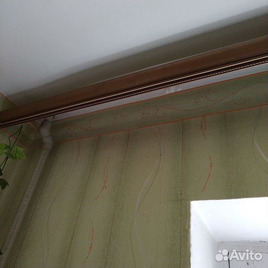 Карниз алюминиевый 2х рядный, длина 2.40