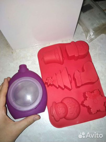 Форма силиконовая и мешочек с насадками кондитер