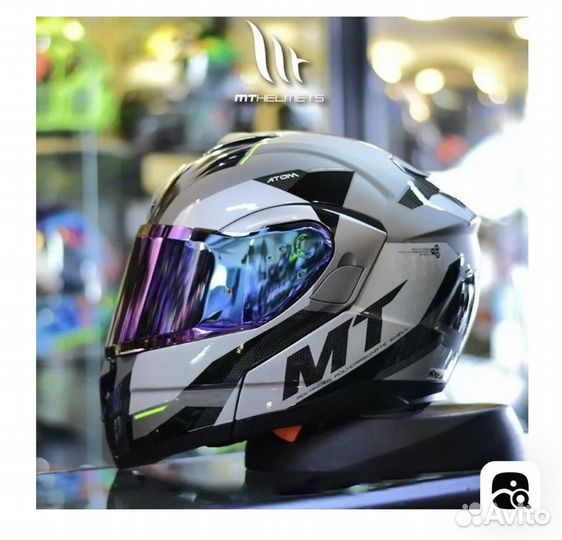 Мотошлем модуляр размер XXL