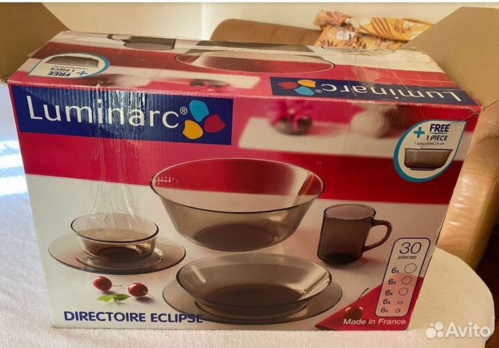 Набор столовой посуды новый на 6 персон luminarc