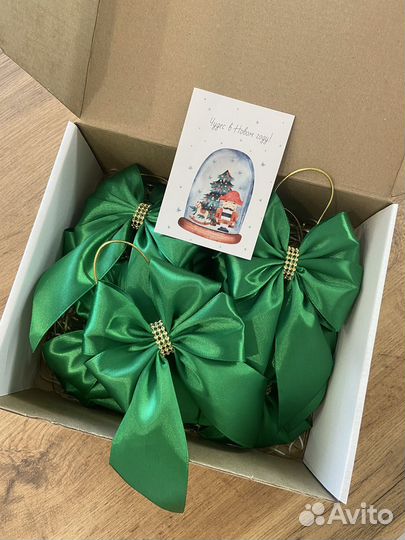 Набор банты на елку 11 шт ручная работа