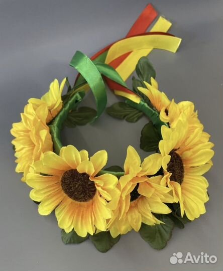 Ободок венок с цветами