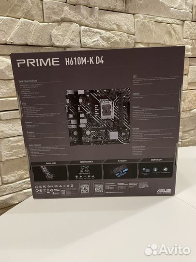 Материнская плата asus prime H610M-K D4