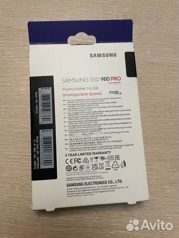 Ssd m2 samsung 980 pro 2 tb с радиатором