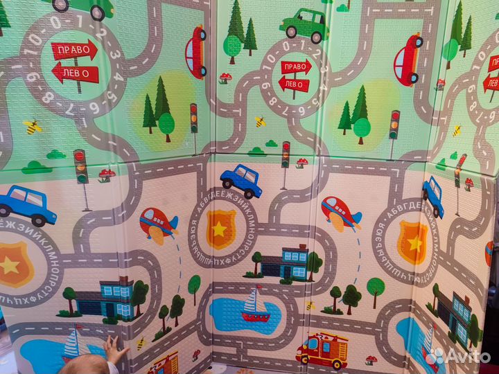 Развивающий детский коврик складной