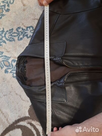 Кожаная куртка мужская 50 52 весна осень