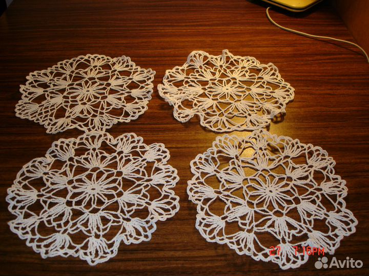 Салфетки, вязаные крючком