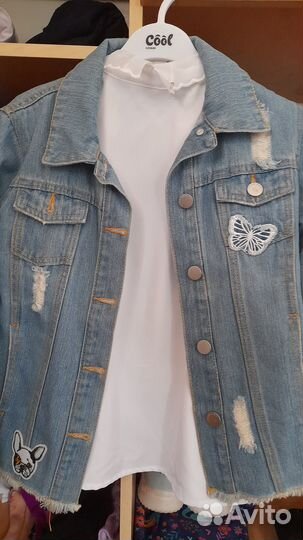 Джинсовый пиджак на девочку