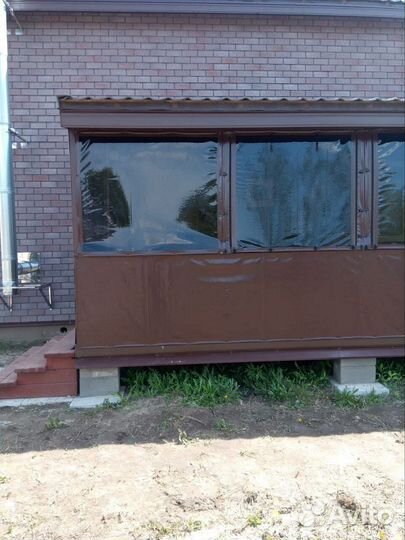 Мягкие окна в беседку