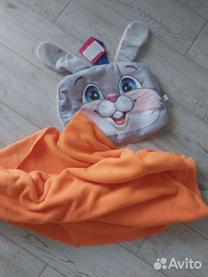 Детский плед-подушка Зайка