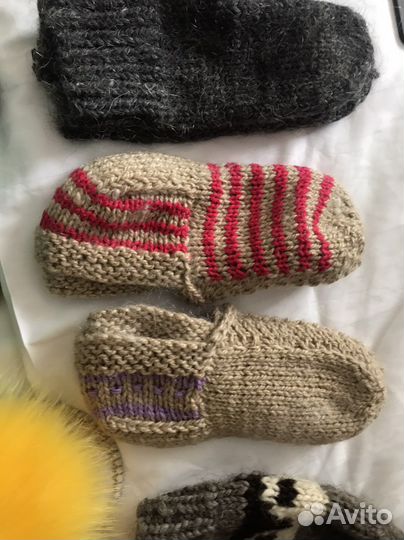 Шапка Носки шерстяные ручная работа
