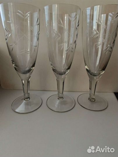 Креманка дхз/Бокалы Снежинки 3 штуки