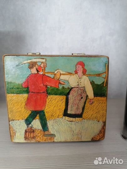 Шкатулка деревянная СССР