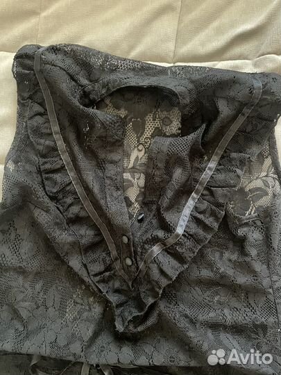 Кружевная винтажная блузка