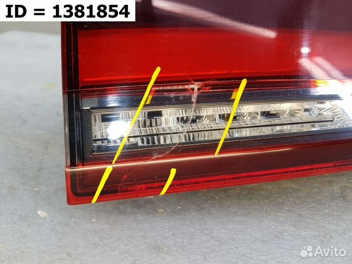 Фонарь задний левый внутренний BMW X1 F48 бмв