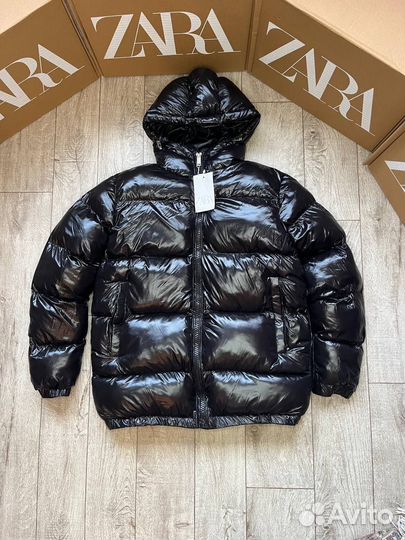 Пуховик zara x moncler