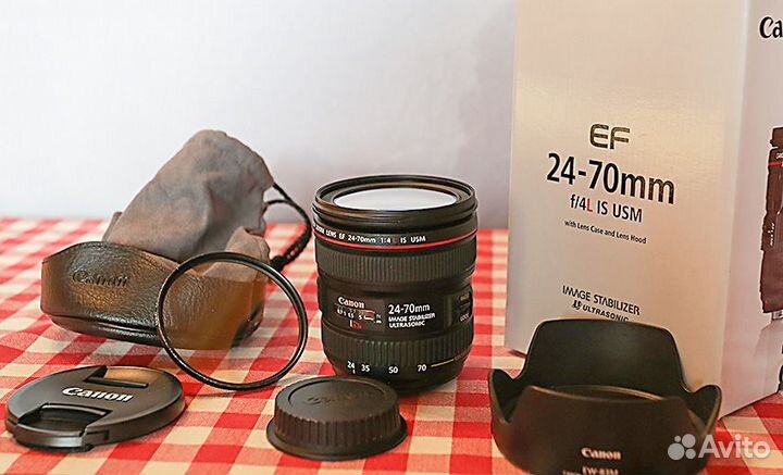 Объектив Canon EF 24-70mm, f/4 L,IS, USM