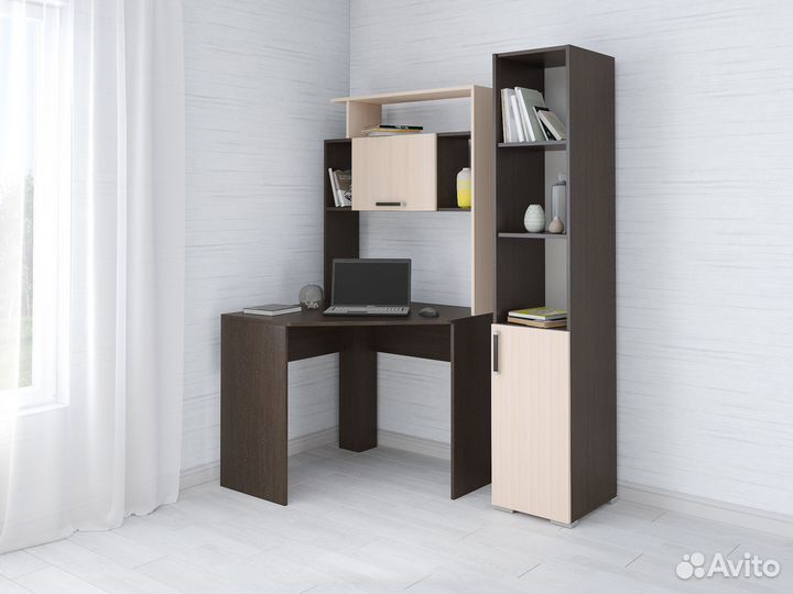 Стол компьютерный угловой с пеналом новый