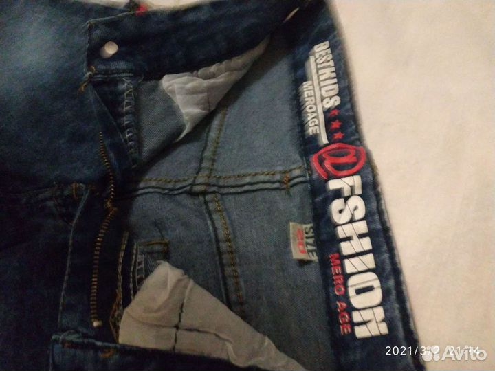 Джинсы и рубашка на рост 104-110