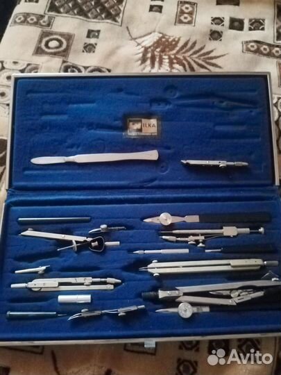 Дореволюционная готовальня E.O. Richter & Co