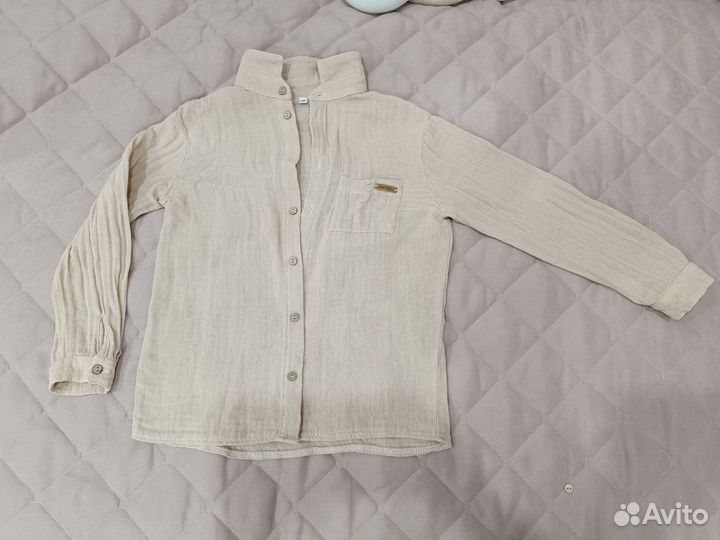 Рубашка муслиновая 116-122