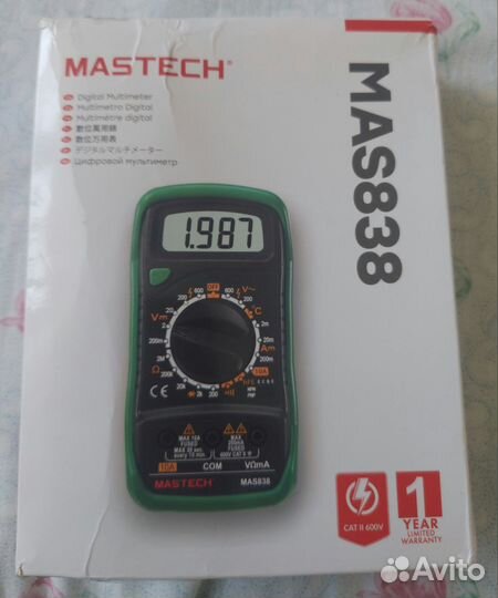 Цифровой мультиметр Mastech MAS838