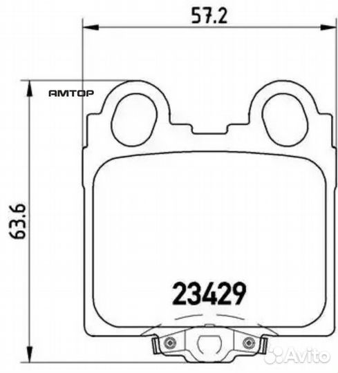 Brembo P83045 Колодки торм.зад