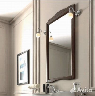 Зеркало kerasan 734540 noce Коричневое