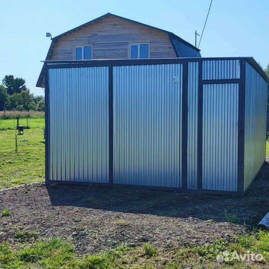 Оцинкованные гаражи ракушки