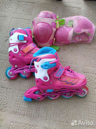 Роликовые коньки детские р.30-33