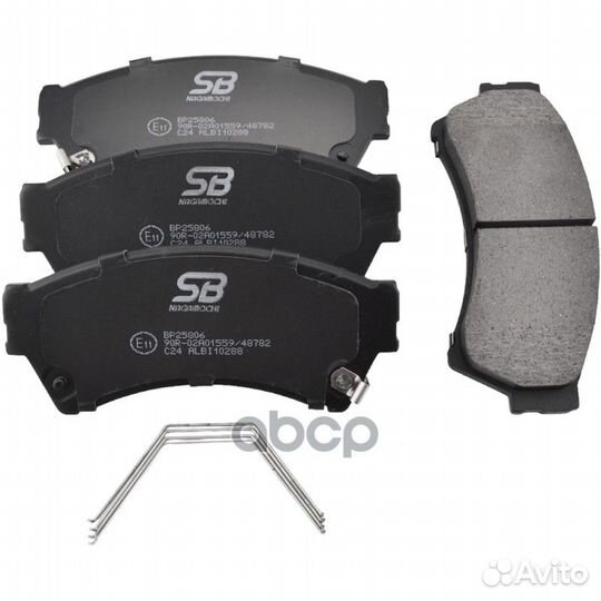 Колодки тормозные дисковые перед mazda 6 Ha